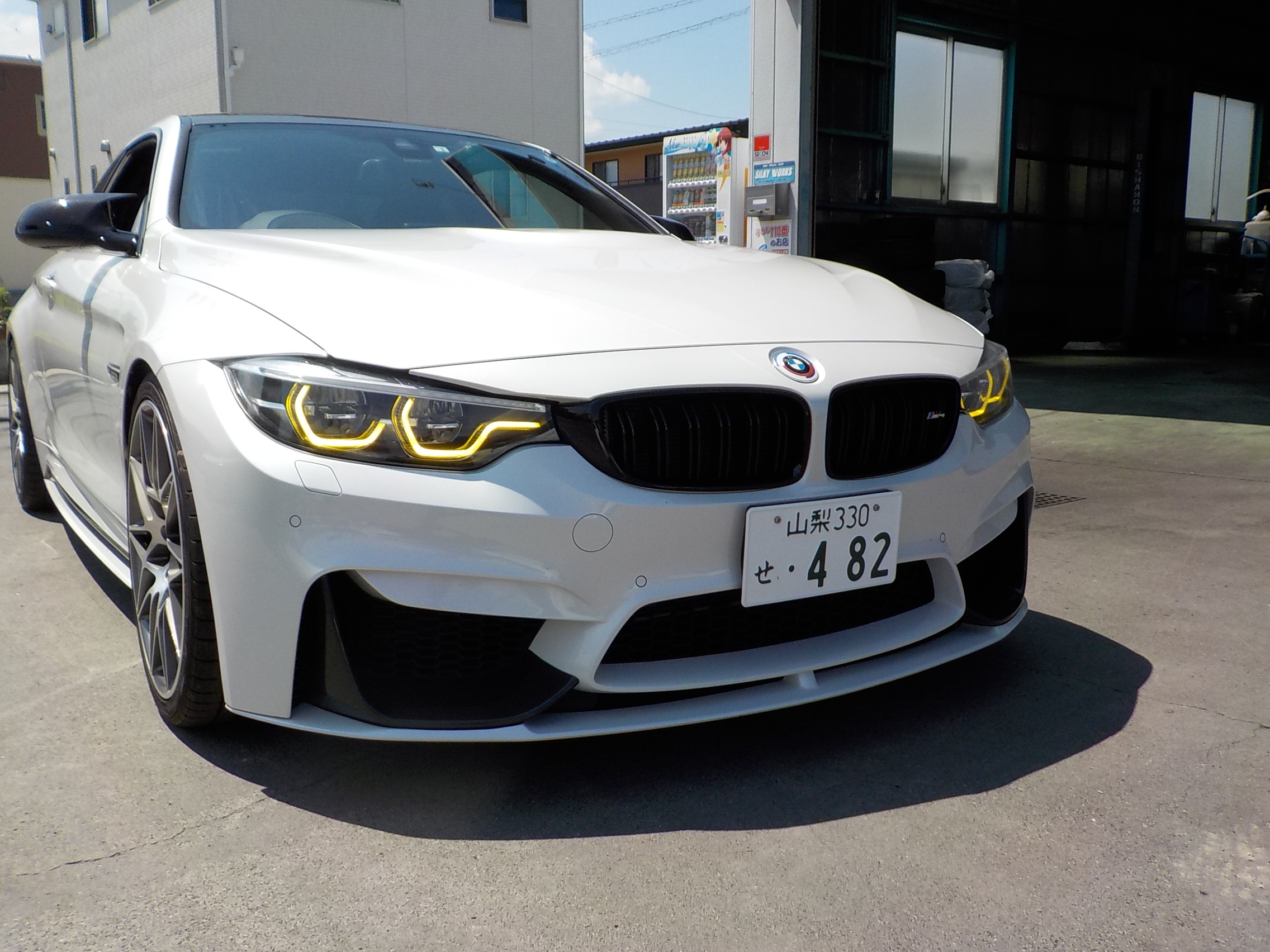 BMW M4.M3LCIヘッドライト用イエローモジュール イエローレモン DRL